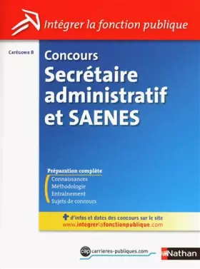 Couverture du produit · Concours Secrétaire administratif et SAENES