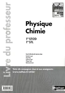 Couverture du produit · Physique chimie - 1res STI2D-STL