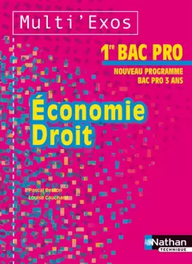 Couverture du produit · Economie et Droit 1re Bac Pro