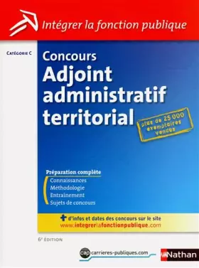 Couverture du produit · CONCOURS ADJ ADMINIST(TERRIT)
