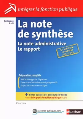 Couverture du produit · La note de synthèse