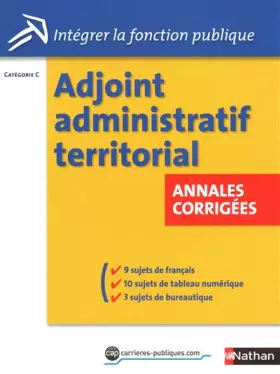 Couverture du produit · ADJOINT ADM TERRIT ANNALES COR