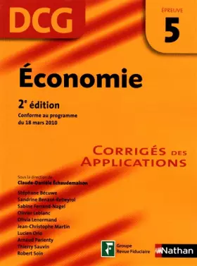 Couverture du produit · Economie