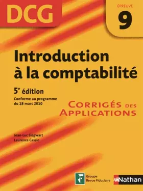 Couverture du produit · INTRODUCTION COMPTA EPR 9 DCG