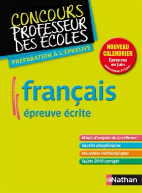 Couverture du produit · FRANCAIS (CRPE) 2012