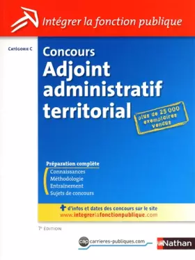 Couverture du produit · CONCOURS ADJ ADMINIST TERRITOR