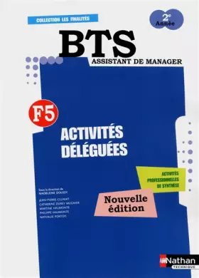 Couverture du produit · ACTIVITES DELEGUEES F5 BTS 2