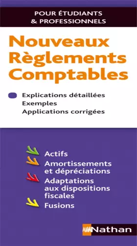 Couverture du produit · Nouveaux règlements comptables 2012-2013