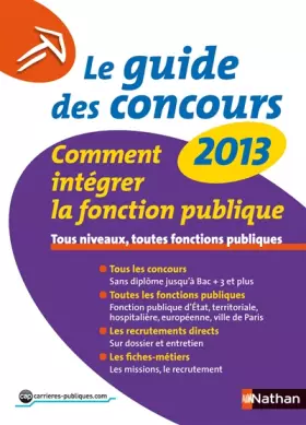 Couverture du produit · Le guide des concours 2013