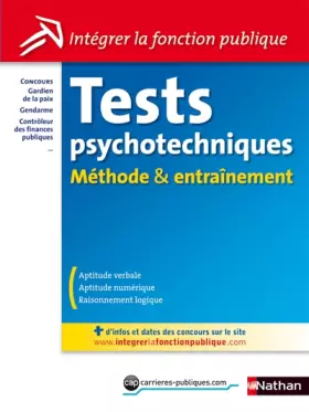 Couverture du produit · TESTS PSYCHOTECHN METHODE ENTR