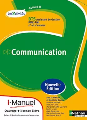 Couverture du produit · Activité 8 - Communication - BTS AG pme-pmi