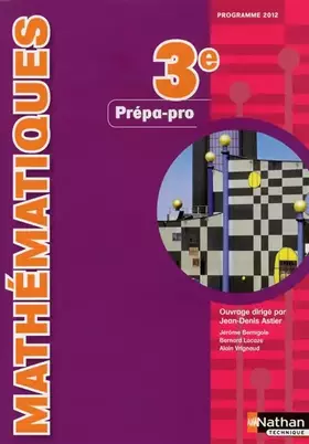 Couverture du produit · Mathématiques 3e Prépa-pro