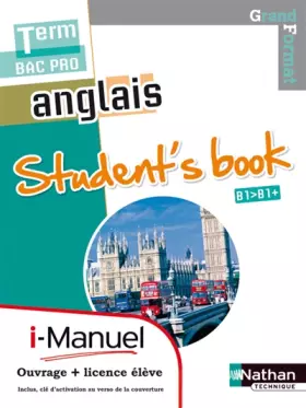 Couverture du produit · Anglais - Student's book Tle Bac Pro