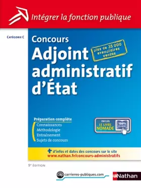 Couverture du produit · Concours Adjoint administratif d'État