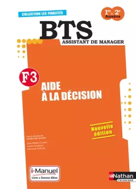 Couverture du produit · Finalité 3 - Aide à la décision BTS 1re et 2e années