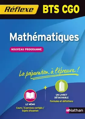 Couverture du produit · Mathématiques BTS CGO