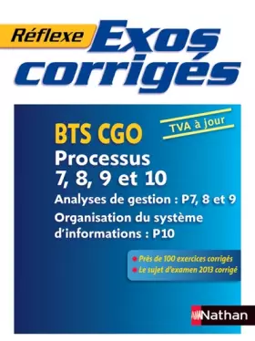 Couverture du produit · Exos corrigés - Processus 7, 8, 9 et 10 - BTS CGO