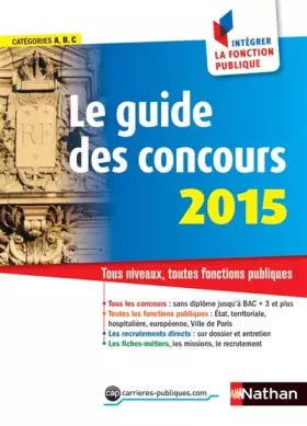 Couverture du produit · Le guide des concours 2015