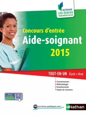 Couverture du produit · Concours d'entrée Aide-Soignant 2015