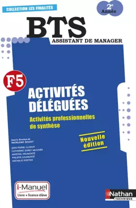 Couverture du produit · Finalité 5 - Activités déléguées - BTS AM 2e année