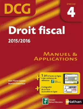 Couverture du produit · Droit fiscal 2015/2016