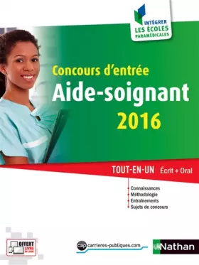 Couverture du produit · Concours d'entrée aide-soignant 2016