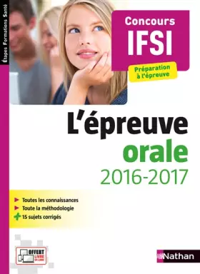 Couverture du produit · L'épreuve orale IFSI