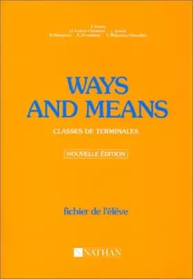 Couverture du produit · Ways And Means, classe de terminale