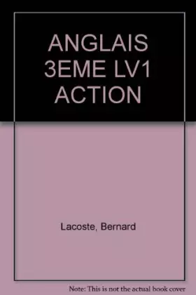 Couverture du produit · ANGLAIS 3EME LV1 ACTION