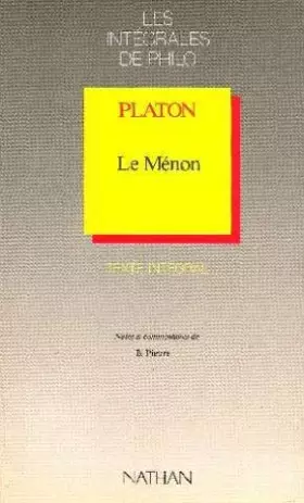 Couverture du produit · Ménon
