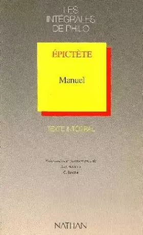 Couverture du produit · Manuel d'Epictète