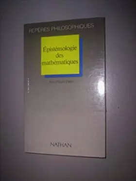 Couverture du produit · Epistémologie des mathématiques