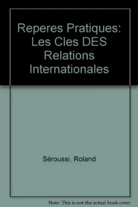 Couverture du produit · Clés des relations internationales