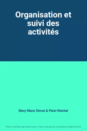 Couverture du produit · Organisation et suivi des activités
