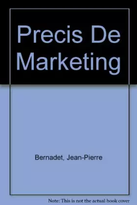 Couverture du produit · Précis de marketing