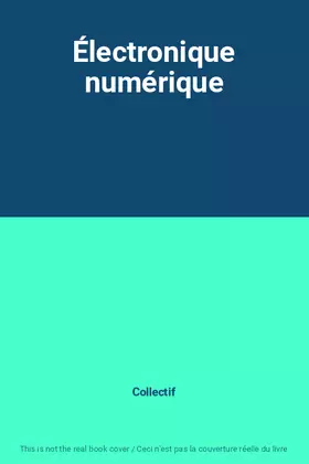 Couverture du produit · Électronique numérique