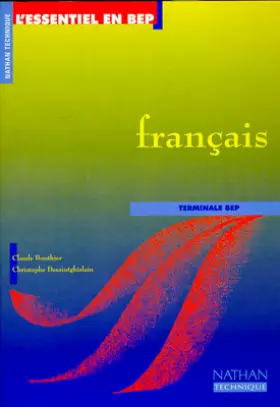 Couverture du produit · Français : Terminale BEP