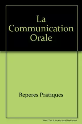 Couverture du produit · La Communication Orale