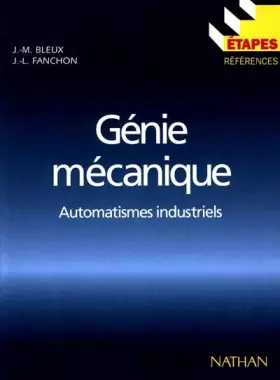 Couverture du produit · GENIE MECANIQUE. Automatismes industriels