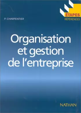 Couverture du produit · Organisation et gestion de l'entreprise