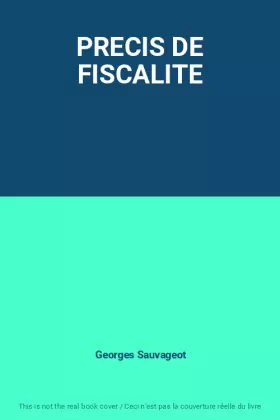 Couverture du produit · PRECIS DE FISCALITE