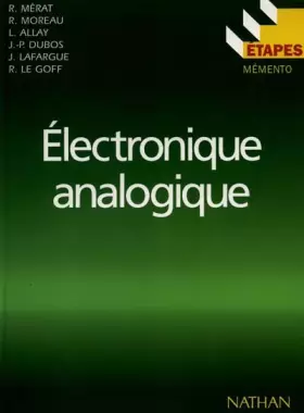 Couverture du produit · Electronique analogique