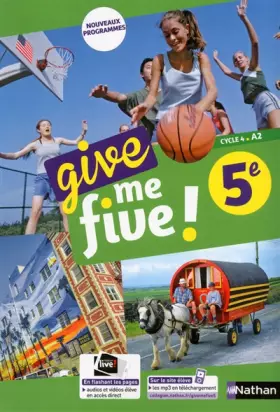 Couverture du produit · Give me five ! 5ème - Manuel 2017