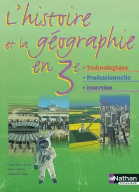Couverture du produit · Histoire Géographie, 3e techno pro insertion