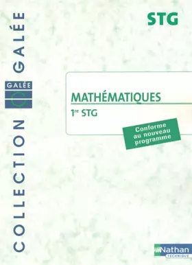 Couverture du produit · Mathématiques 1e STG