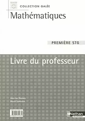 Couverture du produit · Mathématiques 1e STG: Livre du professeur