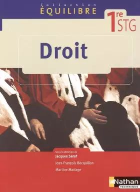 Couverture du produit · Droit 1e STG