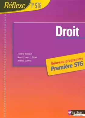Couverture du produit · Droit 1e STG