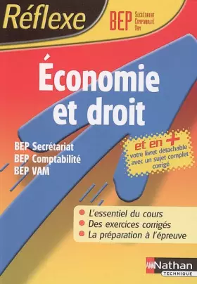 Couverture du produit · Reflexe : Economie et droit - BEP