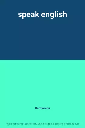 Couverture du produit · speak english